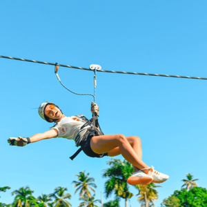 Punta Cana: Halbtägige Zipline-Tour