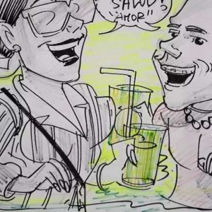 Expérience de caricature en direct à Punta Cana